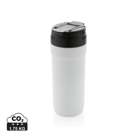RCS recyc. Stainless Steel Becher mit Hot &amp;amp; Cold Verschluss weiß bedrucken, Art.-Nr. P433.133