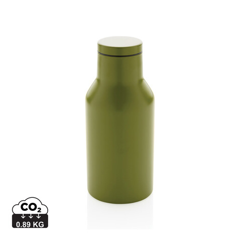 RCS recycelte Stainless Steel Kompakt-Flasche grün bedrucken, Art.-Nr. P433.197