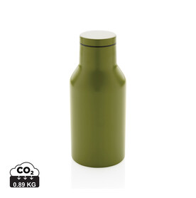 RCS recycelte Stainless Steel Kompakt-Flasche grün bedrucken, Art.-Nr. P433.197