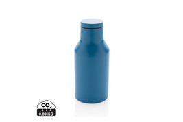 RCS recycelte Stainless Steel Kompakt-Flasche blau bedrucken, Art.-Nr. P433.195