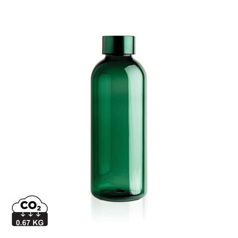 Auslaufsichere Trinkflasche mit Metalldeckel grün bedrucken, Art.-Nr. P433.447
