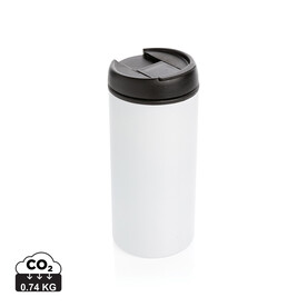 Metro Becher Becher aus RCS recyceltem Stainless-Steel weiß bedrucken, Art.-Nr. P435.043