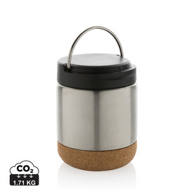 Savory Lebensmittelflasche aus RCS recycelt. Stainless-Steel silber bedrucken, Art.-Nr. P435.302