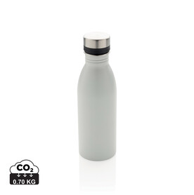 Deluxe Wasserflasche aus RCS recyceltem Stainless-Steel weiß bedrucken, Art.-Nr. P435.713