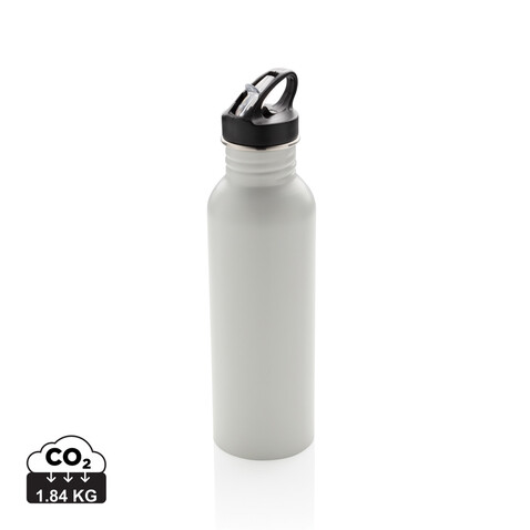 Deluxe Sportflasche aus Edelstahl off white bedrucken, Art.-Nr. P436.423
