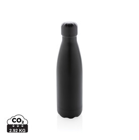 Einfarbige Vakuumisolierte Stainless Steel Flasche schwarz bedrucken, Art.-Nr. P436.461