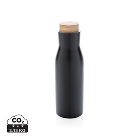 Clima auslaufsichere Vakuum-Flasche schwarz bedrucken, Art.-Nr. P436.611