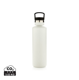 Auslaufsichere Vakuumflasche off white bedrucken, Art.-Nr. P436.663
