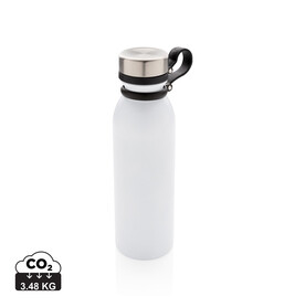 Kupfer-Vakuumisolierte Flasche mit Trageriemen weiß bedrucken, Art.-Nr. P436.713 Kupfer-Vakuumisolierte Flasche mit Trageriemen weiß bedrucken, Art.-Nr. P436.713