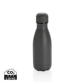 Solid Color Vakuum Stainless-Steel Flasche 260ml grau bedrucken, Art.-Nr. P436.962