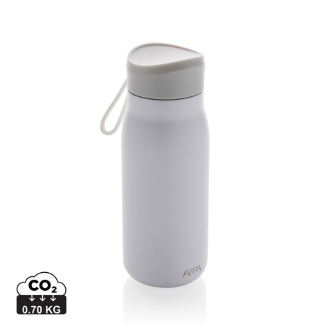 Avira Ain 150ml Reiseflasche aus RCS rec. Stainless-Steel weiß bedrucken, Art.-Nr. P438.053