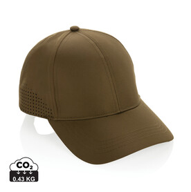 Impact AWARE™ rPET 6-Panel-Sportkappe grün bedrucken, Art.-Nr. P453.257