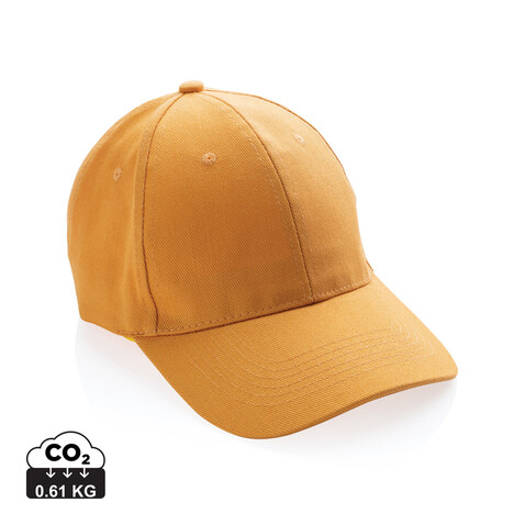 Impact 6 Panel Kappe aus 280gr rCotton mit AWARE™ Tracer sundial orange bedrucken, Art.-Nr. P453.468