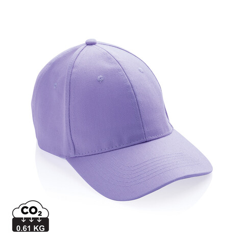 Impact 6 Panel Kappe aus 280gr rCotton mit AWARE™ Tracer lavender bedrucken, Art.-Nr. P453.460