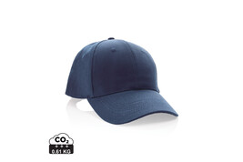 Impact 6 Panel Kappe aus 280gr rCotton mit AWARE™ Tracer navy blau bedrucken, Art.-Nr. P453.309