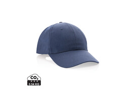 Impact 6 Panel Kappe aus 190gr rCotton mit AWARE™ Tracer navy blau bedrucken, Art.-Nr. P453.329