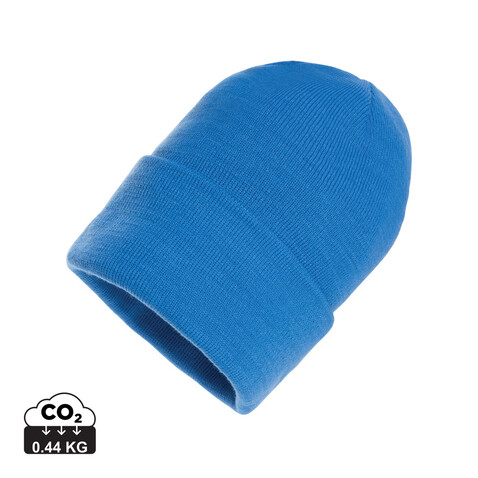 Impact Polylana® Beanie mit AWARE™ Tracer tranquil blue bedrucken, Art.-Nr. P453.485