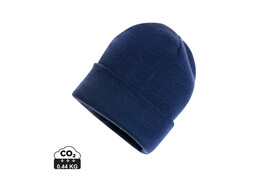 Impact Polylana® Beanie mit AWARE™ Tracer blau bedrucken, Art.-Nr. P453.345