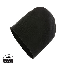 Impact AWARE™ Classic Beanie mit Polylana® schwarz bedrucken, Art.-Nr. P453.371