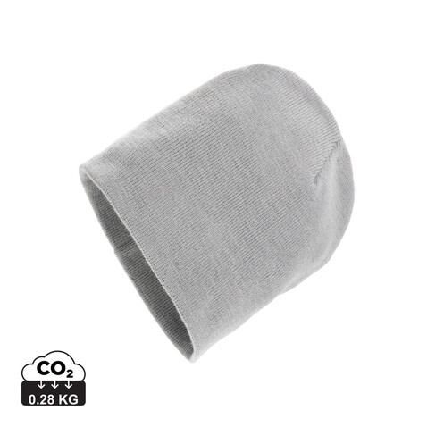 Impact AWARE™ Classic Beanie mit Polylana® grau bedrucken, Art.-Nr. P453.372