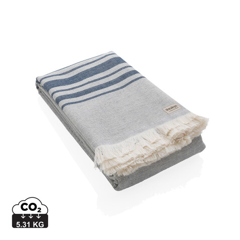 Ukiyo Yumiko AWARE™ Hamamtuch 100x180cm navy blau bedrucken, Art.-Nr. P453.795