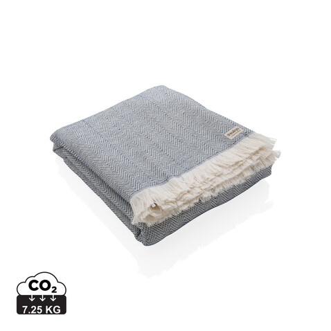 Ukiyo Hisako AWARE™ Four Seasons Handtuch/Decke 100x180cm navy blau bedrucken, Art.-Nr. P453.805