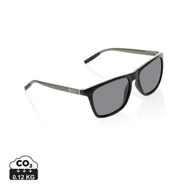 Swiss Peak polarisierte Sonnenbrille aus RCS Kunststoff schwarz bedrucken, Art.-Nr. P453.981