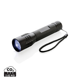 Große 3W Cree Taschenlampe schwarz bedrucken, Art.-Nr. P513.461 Große 3W Cree Taschenlampe schwarz bedrucken, Art.-Nr. P513.461