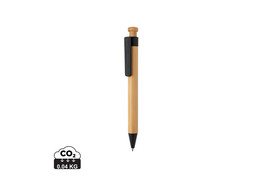 Bambus Stift mit Wheatstraw-Clip bedrucken, Art.-Nr. P610.54