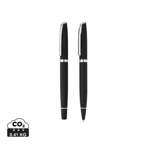 Deluxe Stifte-Set schwarz bedrucken, Art.-Nr. P610.571