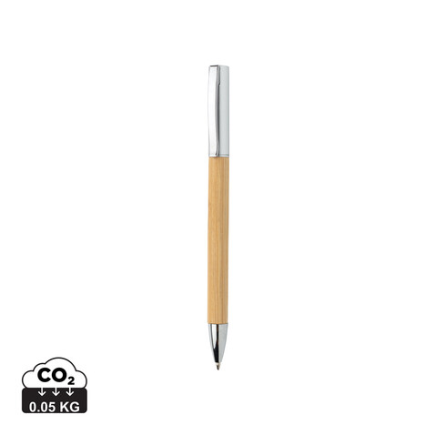 Moderner Bambus-Stift braun bedrucken, Art.-Nr. P610.589