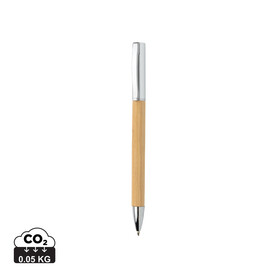 Moderner Bambus-Stift braun bedrucken, Art.-Nr. P610.589