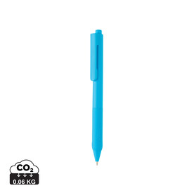 X9 Solid-Stift mit Silikongriff hellblau bedrucken, Art.-Nr. P610.825
