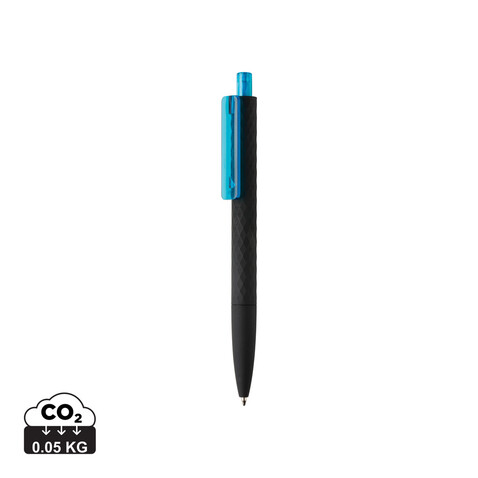 X3-Black mit Smooth-Touch hellblau, schwarz bedrucken, Art.-Nr. P610.975
