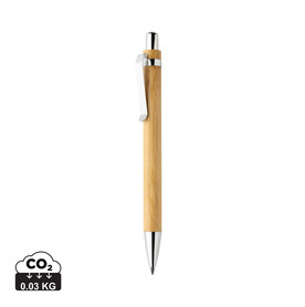 Pynn Bambus Infinity-Stift braun bedrucken, Art.-Nr. P611.009