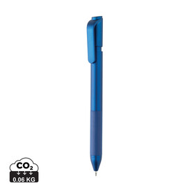TwistLock Stift aus GRS-zertifiziert recyceltem ABS blau bedrucken, Art.-Nr. P611.185