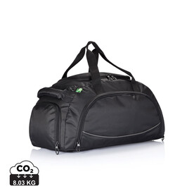 Sporttasche Florida, PVC-frei schwarz bedrucken, Art.-Nr. P703.731