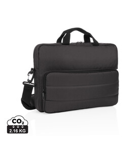 Impact AWARE™ RPET 15,6&amp;quot; Laptop-Tasche schwarz bedrucken, Art.-Nr. P730.041