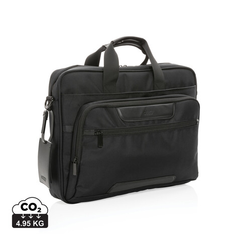Swiss Peak AWARE™ RPET Voyager 15.6" Laptop-Tasche schwarz bedrucken, Art.-Nr. P732.101 Swiss Peak AWARE™ RPET Voyager 15.6" Laptop-Tasche schwarz bedrucken, Art.-Nr. P732.101