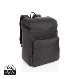 Impact AWARE™ RPET Kühl-Rucksack schwarz bedrucken, Art.-Nr. P733.051