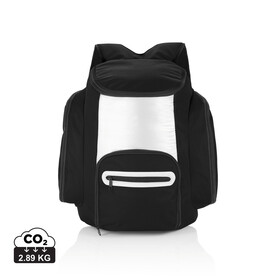 Kühlrucksack schwarz, silber bedrucken, Art.-Nr. P733.181 Kühlrucksack schwarz, silber bedrucken, Art.-Nr. P733.181