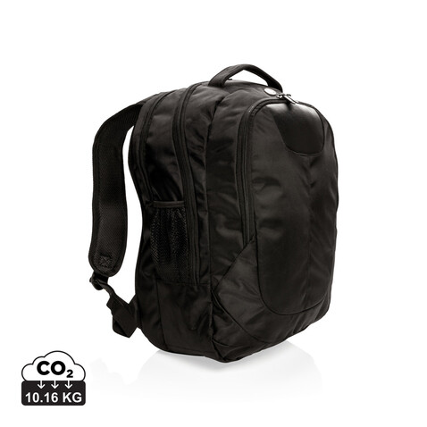 Outdoor Laptop Rucksack schwarz bedrucken, Art.-Nr. P742.010