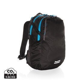 Explorer Ribstop mittlerer Wanderrucksack 26L PVC frei schwarz, blau bedrucken, Art.-Nr. P760.151