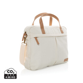 Impact AWARE™ 16 oz. rCanvas Laptop-Tasche off white bedrucken, Art.-Nr. P760.230