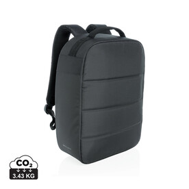Impact AWARE™ RPET Anti-Diebstahl 15,6" Laptop-Rucksack schwarz bedrucken, Art.-Nr. P762.001 Impact AWARE™ RPET Anti-Diebstahl 15,6" Laptop-Rucksack schwarz bedrucken, Art.-Nr. P762.001