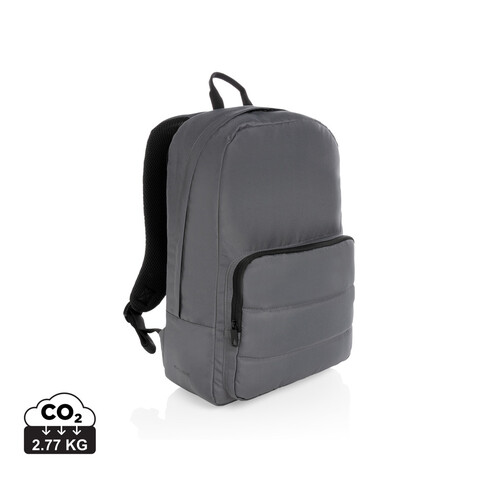Impact AWARE™ RPET Basic 15,6" Laptop-Rucksack anthrazit bedrucken, Art.-Nr. P762.012