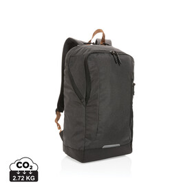 Impact AWARE™ Urban Outdoor Rucksack schwarz bedrucken, Art.-Nr. P762.051
