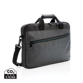 900D Laptop-Tasche, PVC-frei schwarz bedrucken, Art.-Nr. P762.421