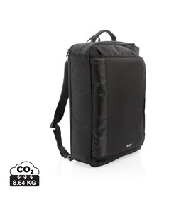 Swiss Peak wandelbarer Rucksack, PVC-frei schwarz bedrucken, Art.-Nr. P762.581 Swiss Peak wandelbarer Rucksack, PVC-frei schwarz bedrucken, Art.-Nr. P762.581