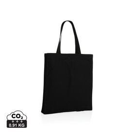 Impact AWARE™ recycelte Baumwolltasche 145gr mit Boden schwarz bedrucken, Art.-Nr. P762.641